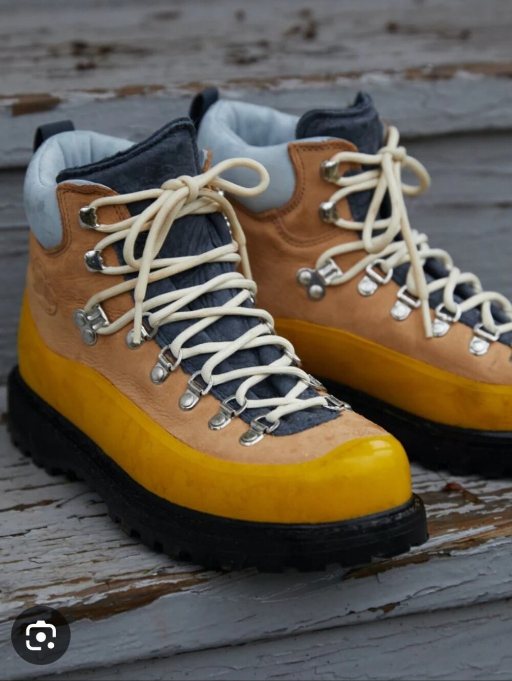 Diemme X J.crew Lace-Up Hiking Boots with Black Lug Sole